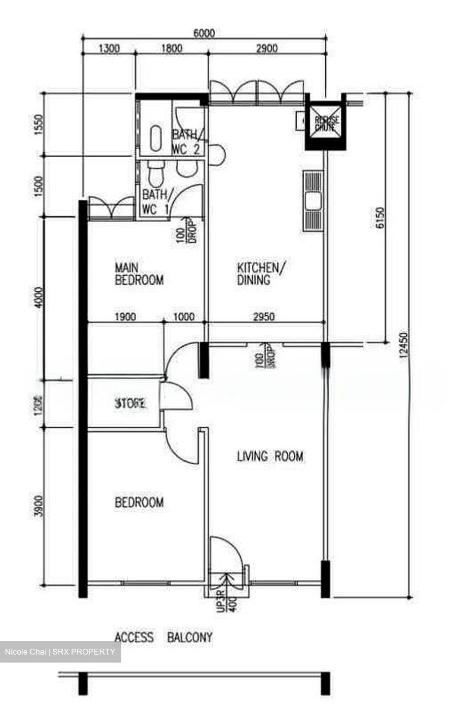 Blk 171 Kebun Baru Link 1 (Ang Mo Kio), HDB 3 Rooms #621712331